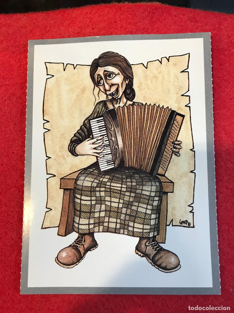 Cartes Postales: POSTAL. M&Uacute;SICOS DA GALIZA. A ACORDEONISTA. (NO ESCRITA) 15 X 11CM