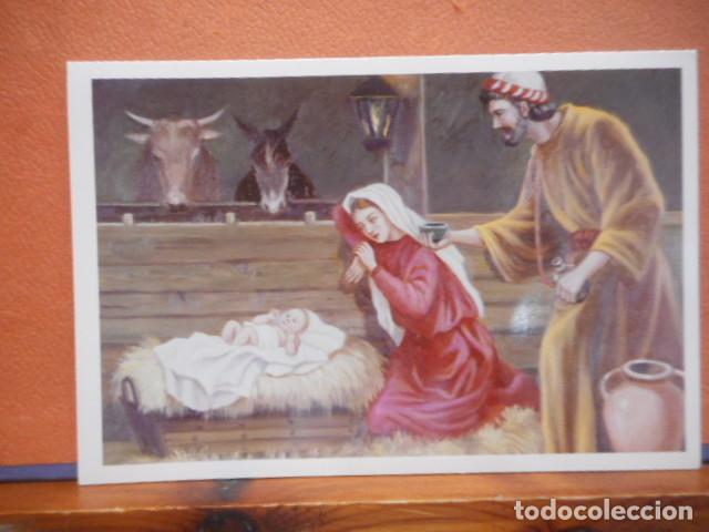 Postales: BONITA POSTAL DE NAVIDAD CIRCULADA. DIPTICO. - Foto 1