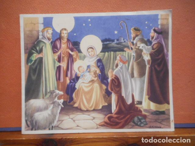 Postales: BONITA POSTAL DE NAVIDAD CIRCULADA. DIPTICO. - Foto 1