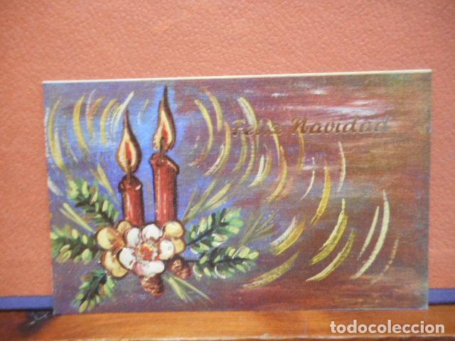 Postales: BONITA POSTAL DE NAVIDAD CIRCULADA. DIPTICO - Foto 1
