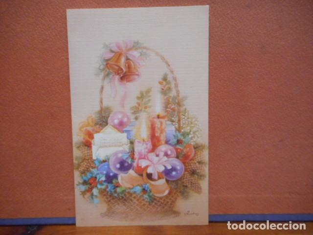 Postales: BONITA POSTAL DE NAVIDAD CIRCULADA. DIPTICO - Foto 1