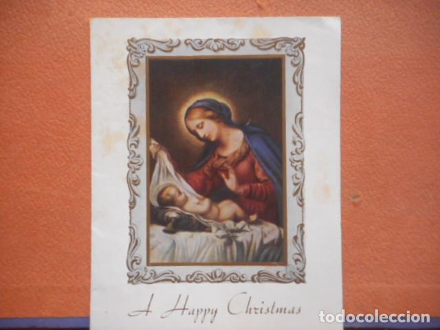 Postales: BONITA POSTAL DE NAVIDAD CIRCULADA. DIPTICO - Foto 1