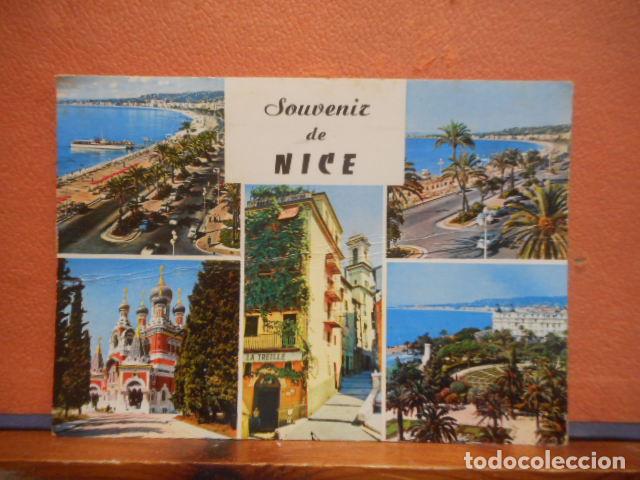 Postales: BONITA POSTAL CIRCULADA. SOUVENIR DE NICE - Foto 1