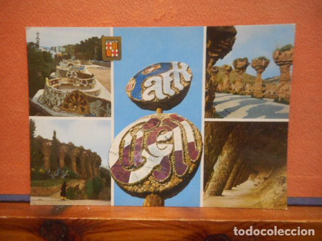 Postales: BONITA POSTAL. CIRCULADA. PARQUE G&Uuml;ELL, BARCELONA - Foto 1