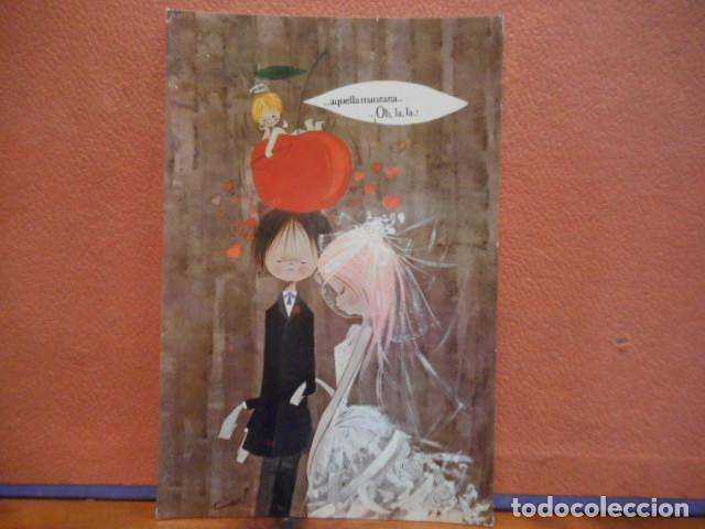 Postcards: BONITA POSTAL CIRCULADA. AQUELLA MANZANA...