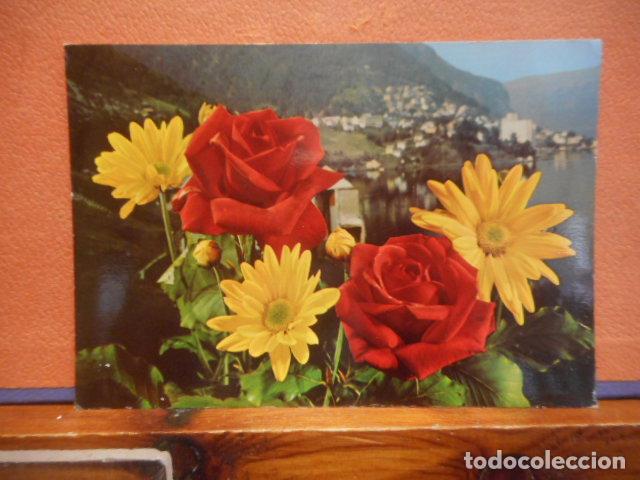 Postcards: BONITA POSTAL CIRCULADA. ROSAS