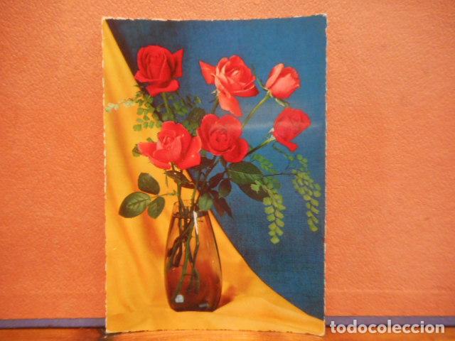 Postcards: BONITA POSTAL CIRCULADA. ROSAS