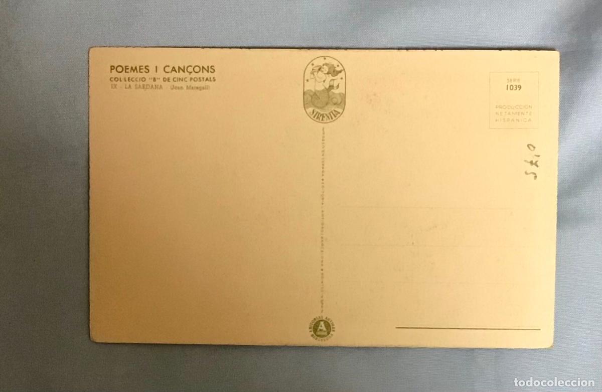 Postales: POEMES I CAN&Ccedil;ONS, LA SARDANA - Foto 2