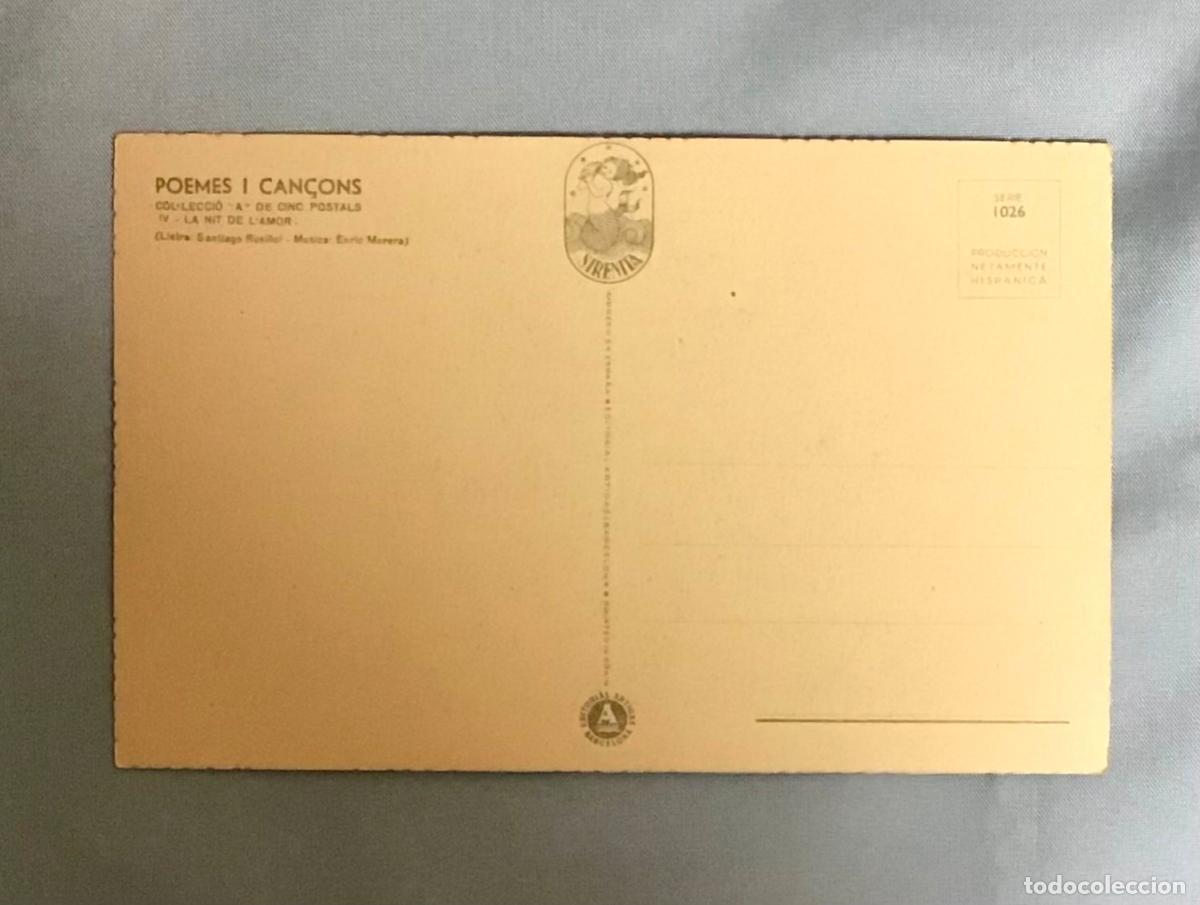 Postales: POEMES I CAN&Ccedil;ONS, LA NIT DE L&rsquo; AMOR - Foto 2