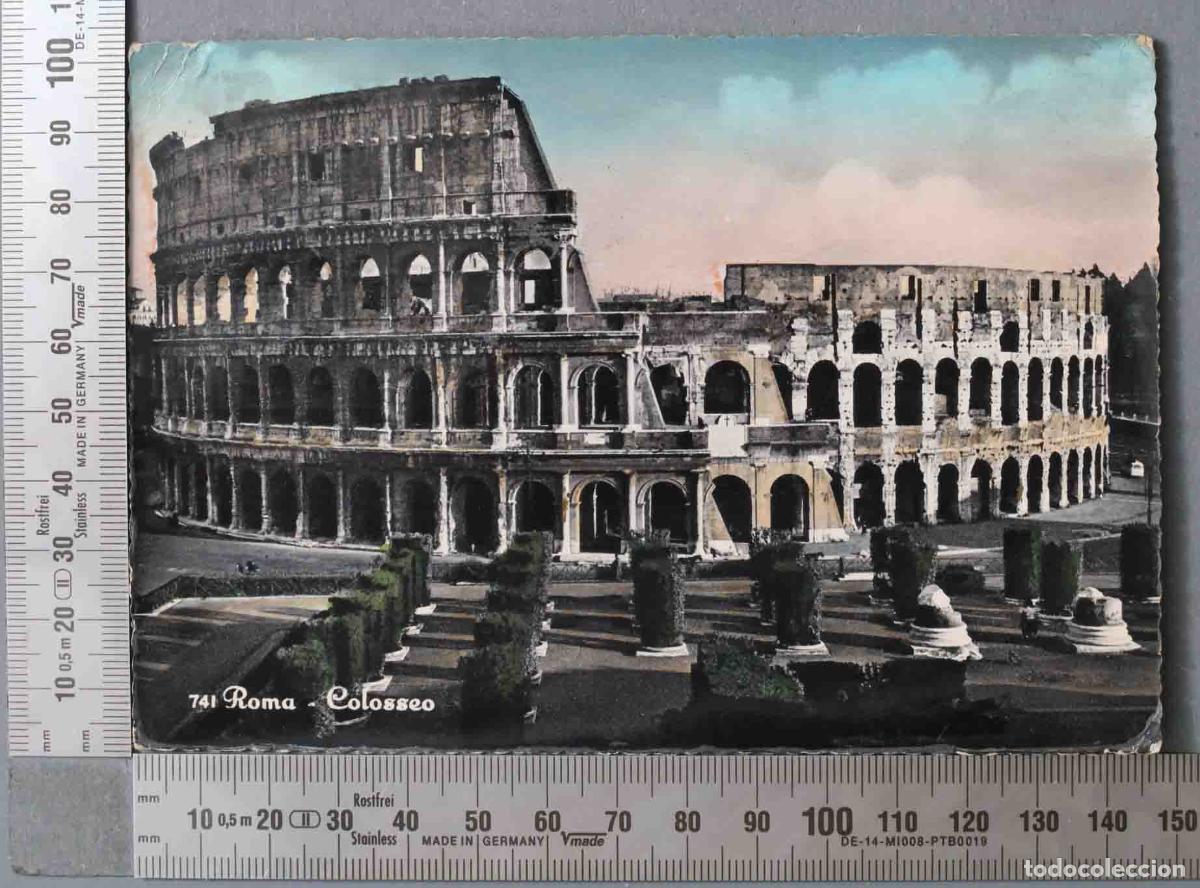 Postales: POSTAL. 741 ROMA COLOSSEO. CIRCULADA - Foto 1