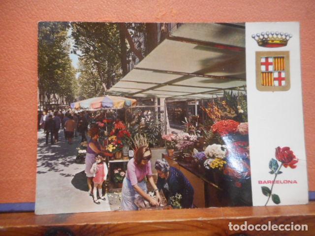 Postales: BONITA POSTAL CIRCULADA .RAMBLA DE LAS FLORES