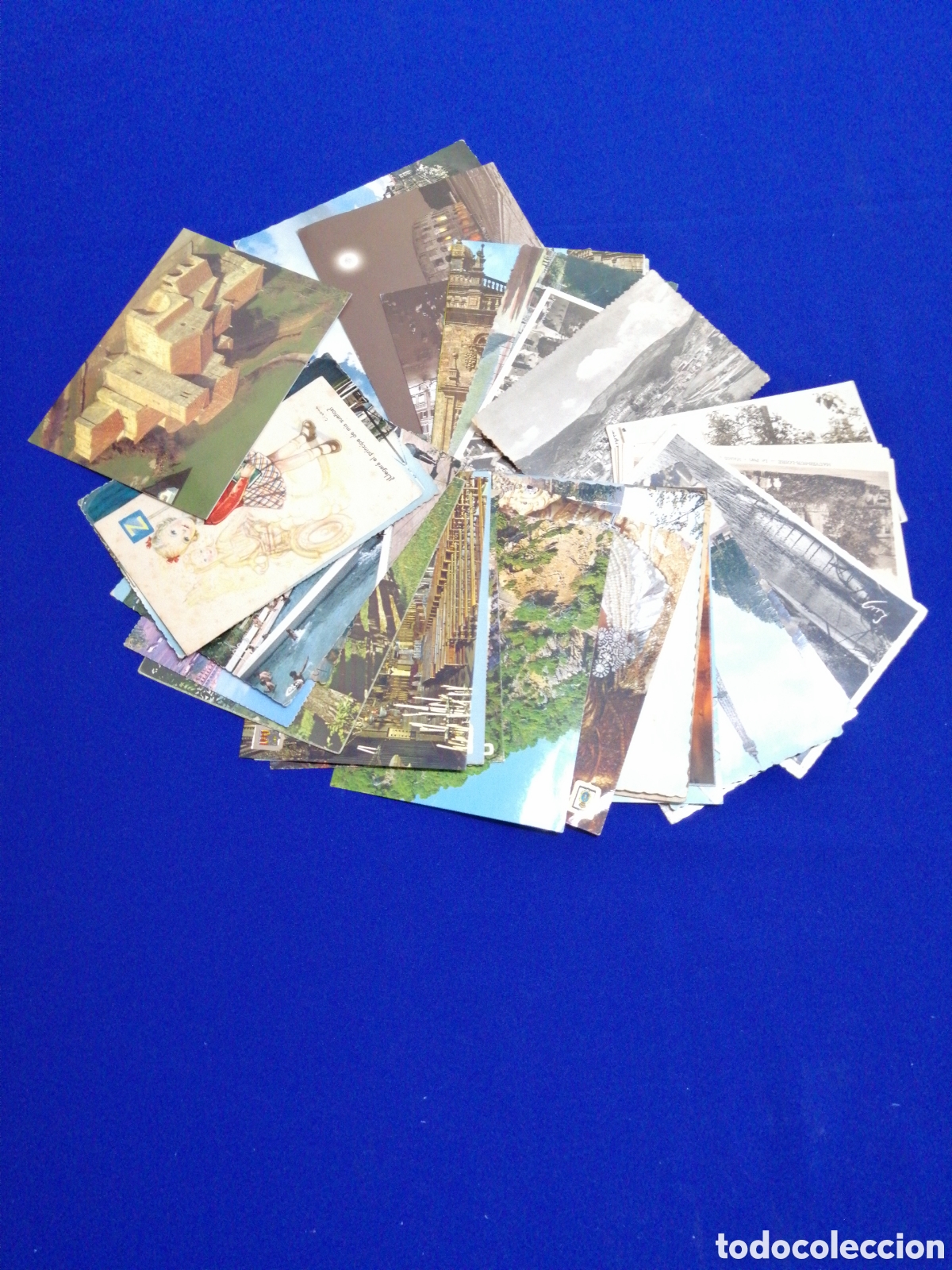 Postales: LOTE POSTALES APROXIMADAMENTE 120 GRAMOS - Foto 1