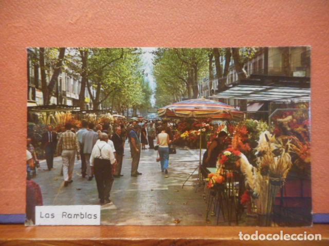 Postales: BONITA POSTAL CIRCULADA. LAS RAMBLAS - Foto 1