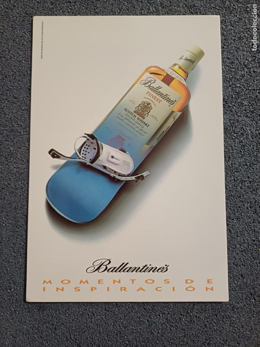 Postales: TARJETA POSTAL PUBLICIDAD BEBIDAS ALCOHOL BALLANTINE&acute;S SCOTCH WHISKY SIN CIRCULAR