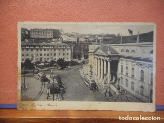 Postales: BONITA POSTAL CIRCULADA. LISBOA ROSSIO - Foto 1