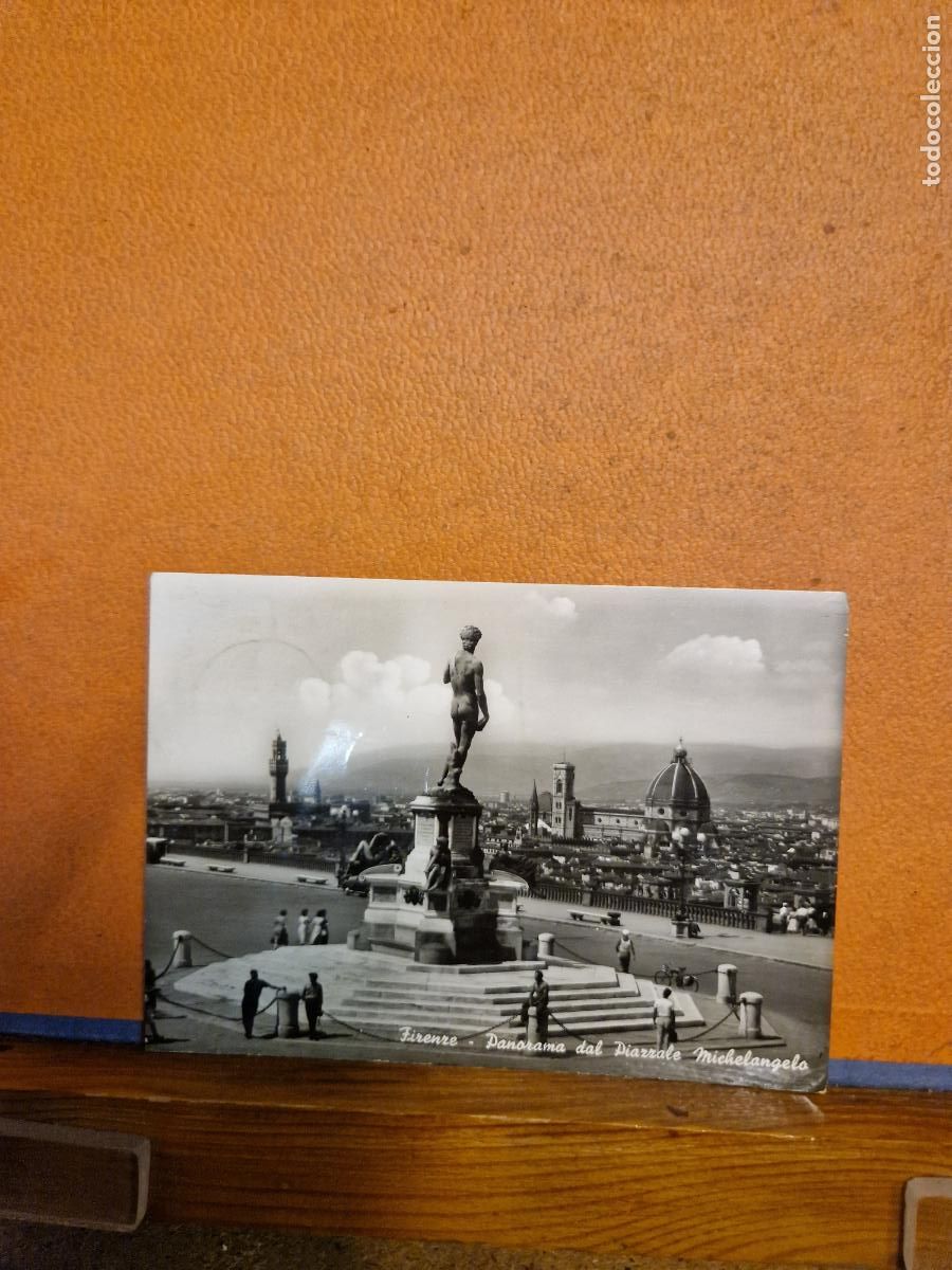 Postkarten: BONITA POSTAL CIRCULADA. FIRENZE. GENERAL VIEW MICHELANGELO SQUARE