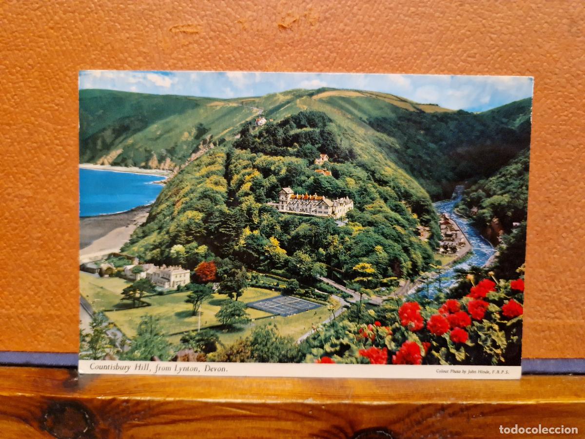 Postales: BONITA POSTAL CIRCULADA. COUNTISBURY HILL, FROM LYTON, DEVON