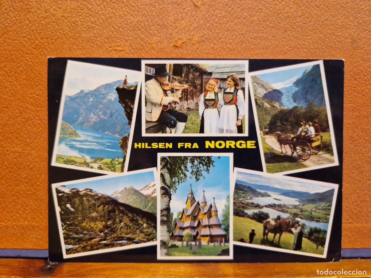 Postales: BONITA POSTAL CIRCULADA. HILSEN FRA NORGE.