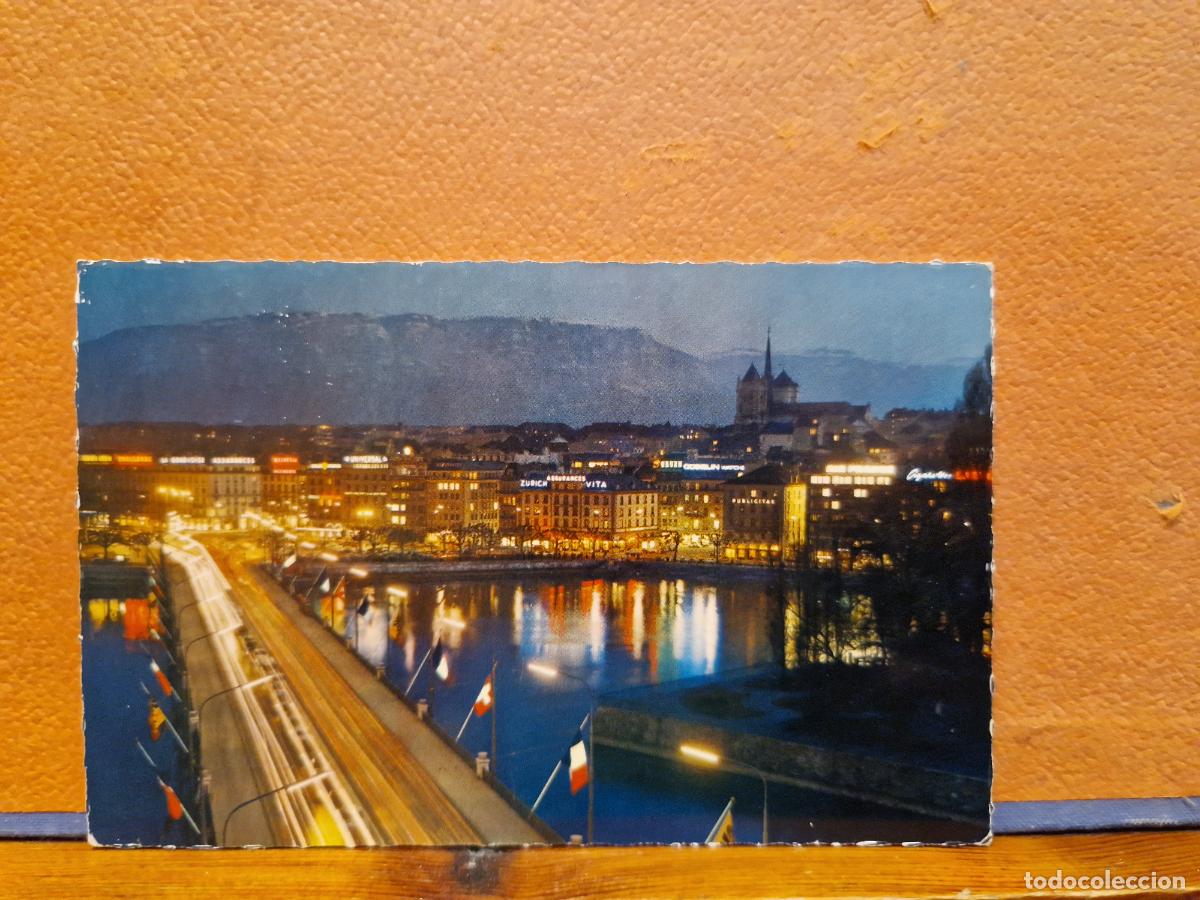 Postkarten: BONITA POSTAL CIRCULADA. GENEVE AU CR&Eacute;PUSCULE