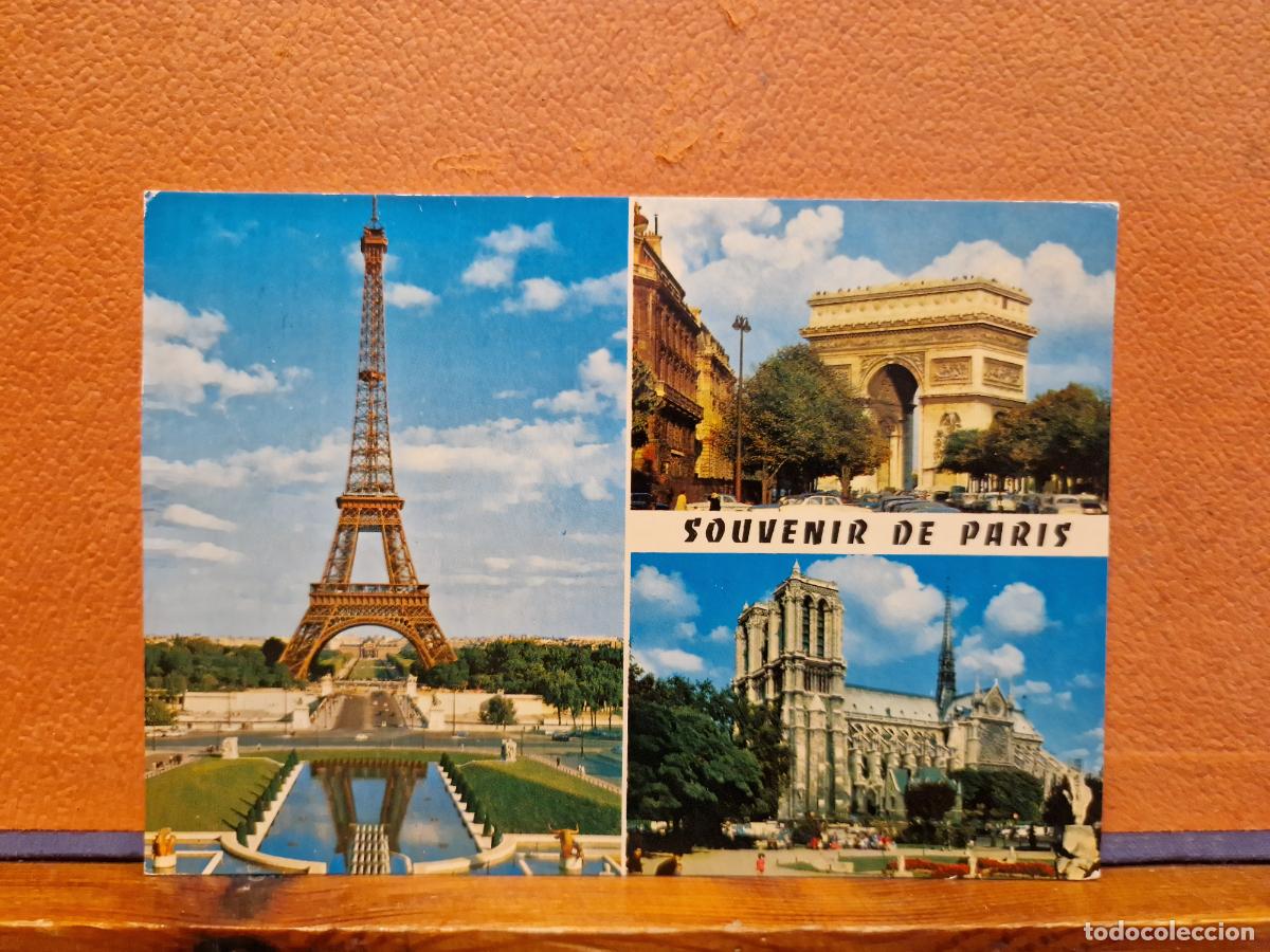 Postkarten: BONITA POSTAL CIRCULADA. SOUVENIR DE PARIS