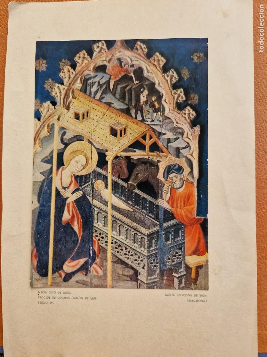 Postales: POSTAL. CIRCULADA. NACIMIENTO DE JES&Uacute;S - Foto 1
