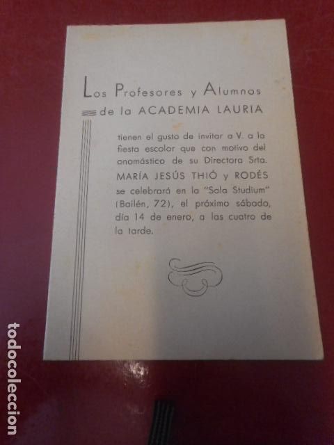 Postais: FOLLETO LOS PROFESORS Y ALUMNOS DE LA ACADEMIA LAURIA
