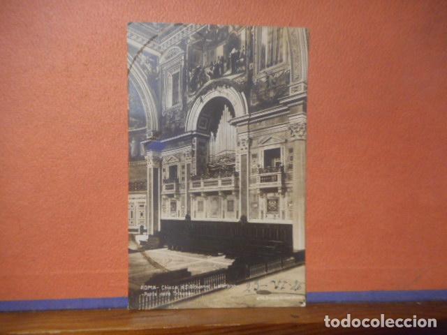Cartoline: BONITA POSTAL CIRCULADA. ROMA- CHIESA