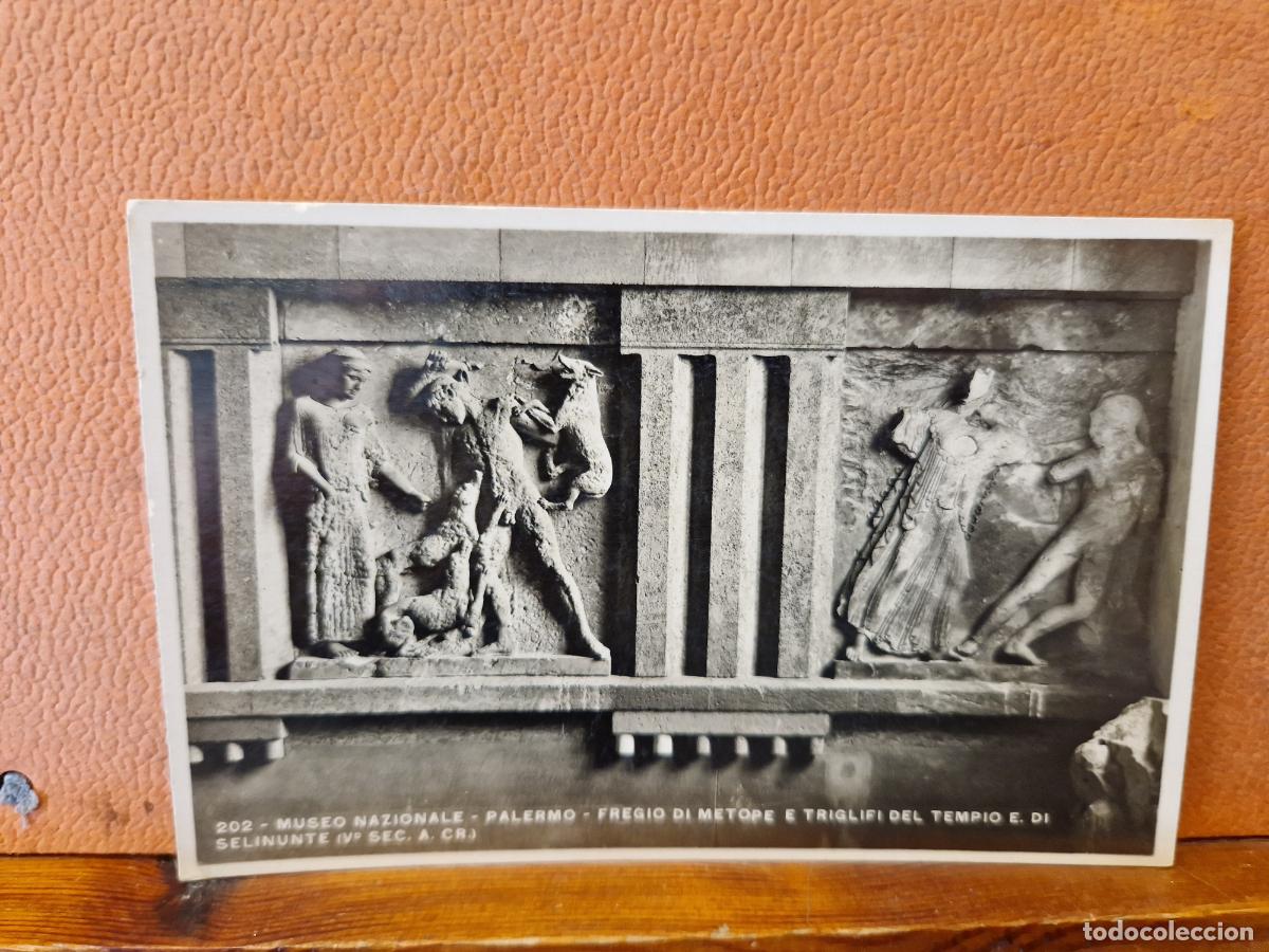 Cartes Postales: BONITA POSTA NUEVA. MUSEO NAZIONALE-PALERMO-FREGIO DI METOPE E TRIGLIFI DEL TIEMPO E. DI SELINUNTE