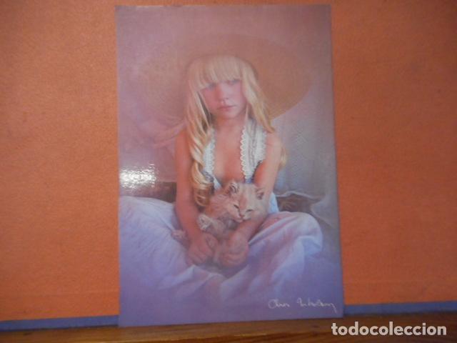 Cartes Postales: BONITA POSTAL NUEVA. NI&Ntilde;A CON GATO