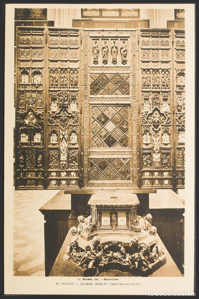 Postales: Burgos. BURGOS. Catedral. Altar del Sant&iacute;simo. - Foto 1