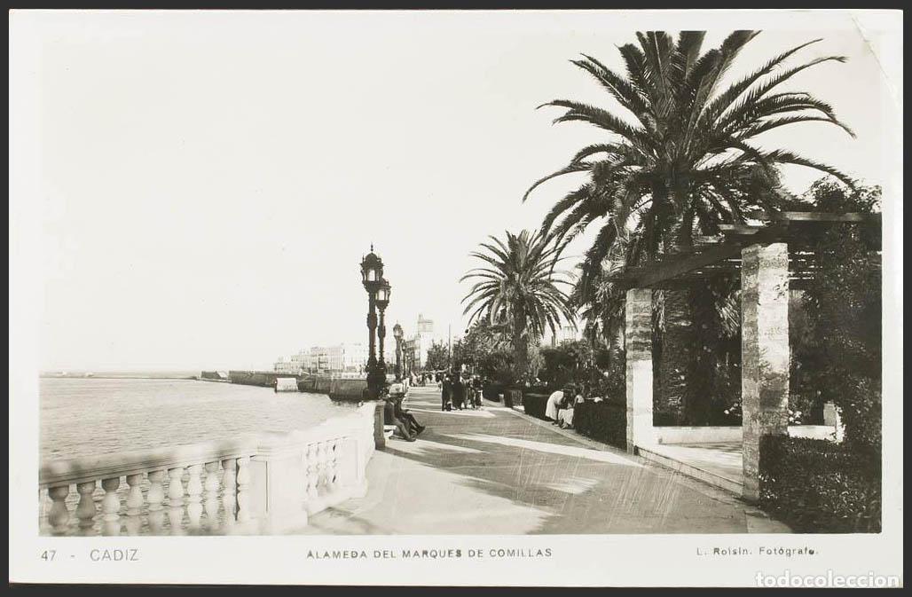 Postales: C&aacute;diz. CADIZ. Alameda del Marqu&eacute;s de Comillas. - Foto 1