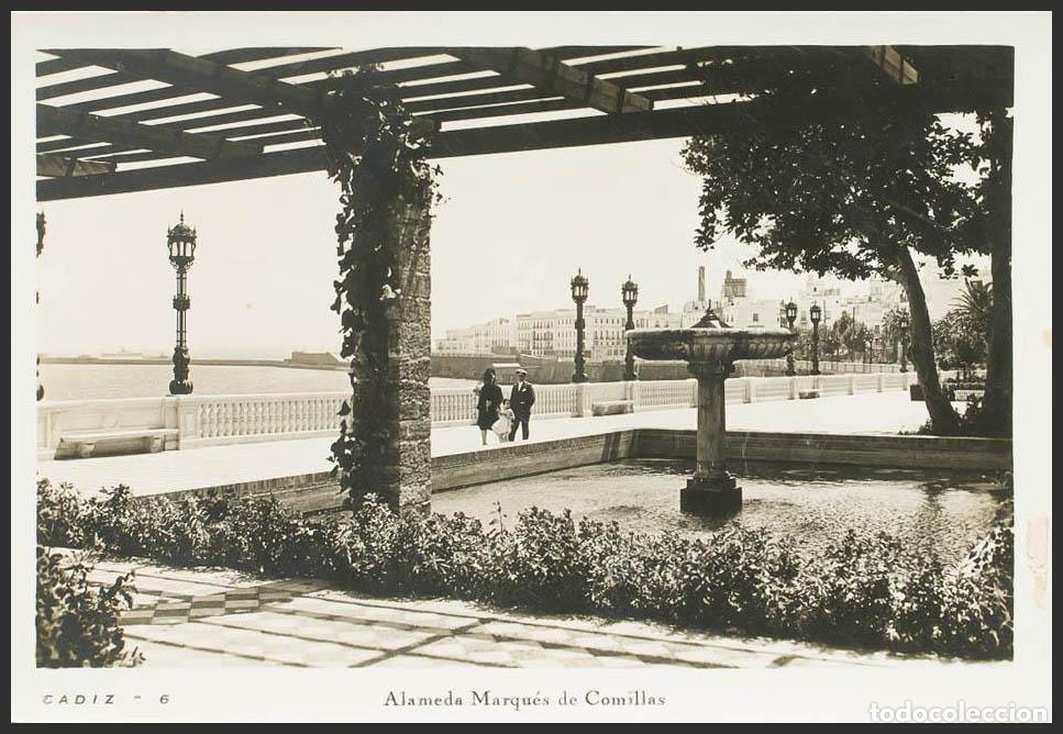 Postales: C&aacute;diz. CADIZ. Alameda del Marqu&eacute;s de Comillas. - Foto 1