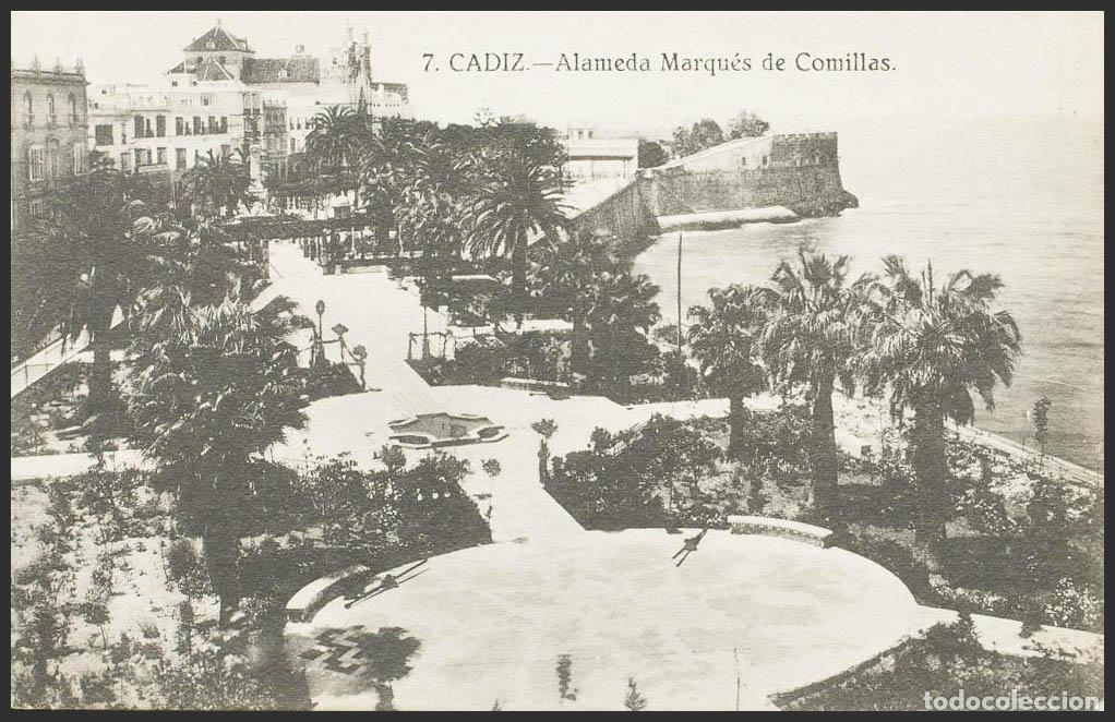Postales: C&aacute;diz. CADIZ. Alameda del Marqu&eacute;s de Comillas. - Foto 1