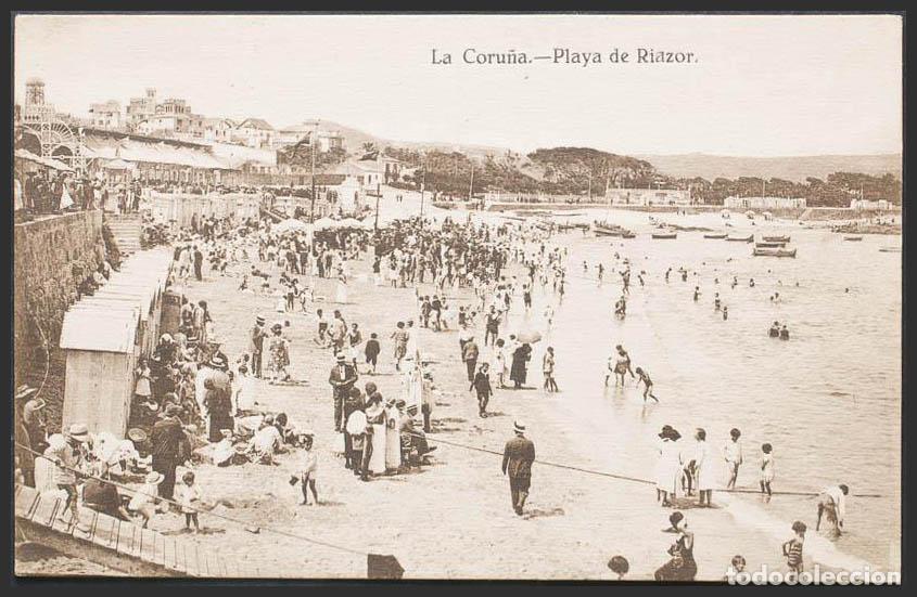 Postales: Coru&ntilde;a. A CORU&Ntilde;A. Playa de Riazor. - Foto 1