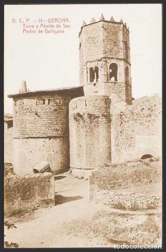 Postales: Gerona. GIRONA. Torre y Abside de San Pedro de Gallig&aacute;ns. - Foto 1