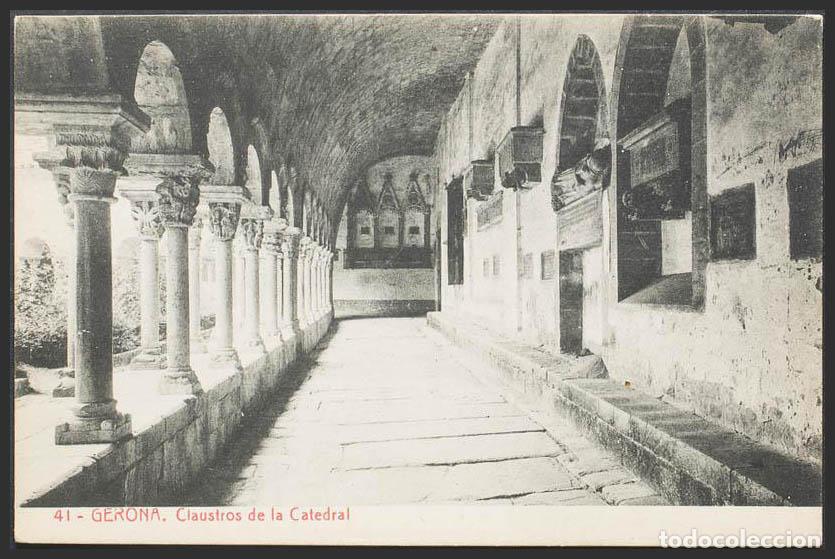Postales: Gerona. GIRONA. Claustros de la Catedral. - Foto 1