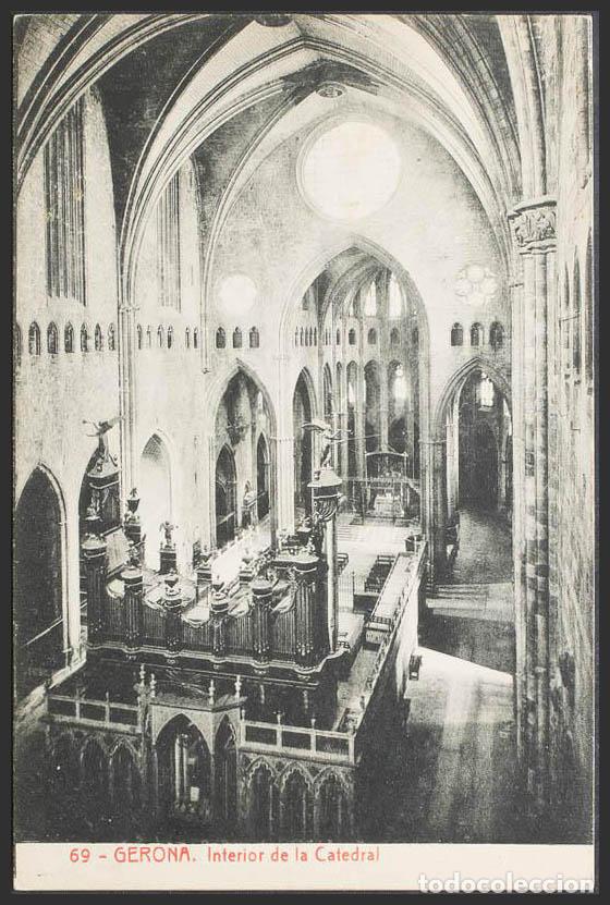 Postales: Gerona. GIRONA. Interior de la Catedral. - Foto 1