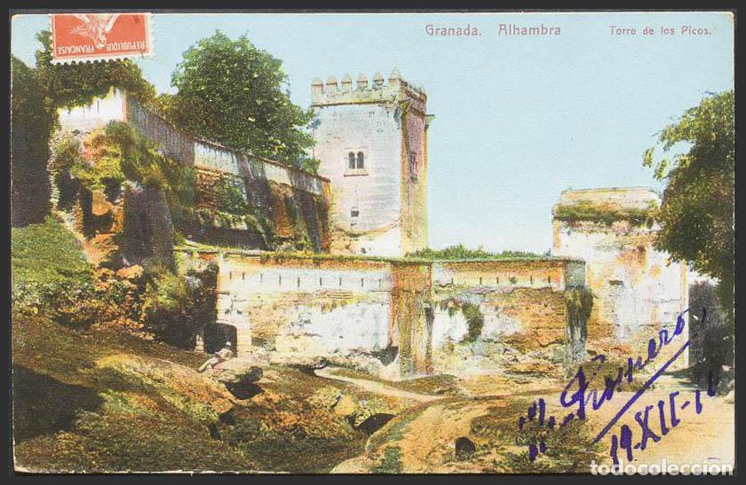 Postales: Granada. GRANADA. Alhambra. Torre de los Picos. - Foto 1