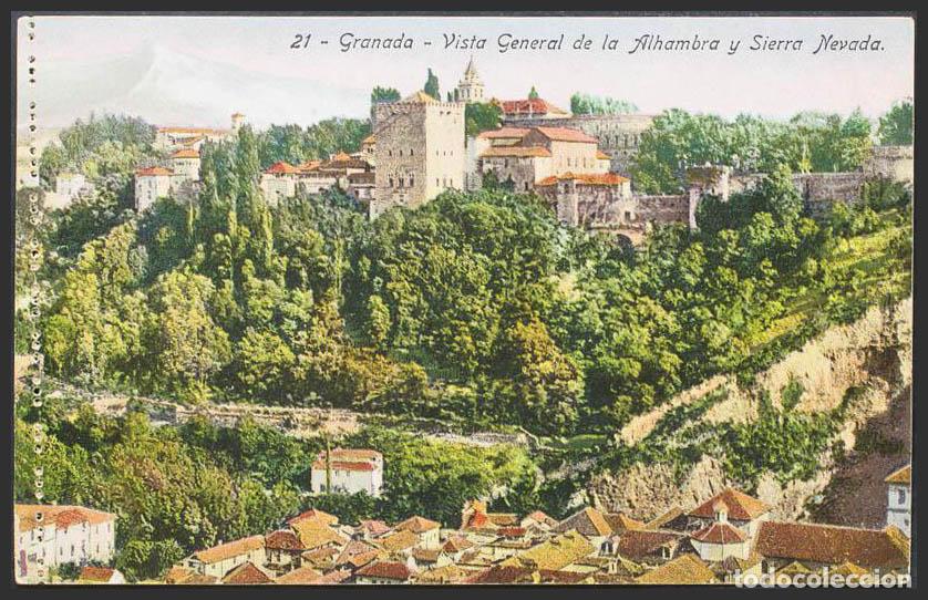 Postales: Granada. GRANADA. Alhambra y Sierra Nevada. - Foto 1