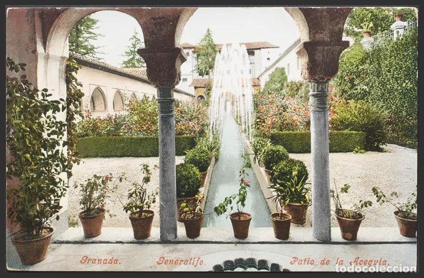 Postales: Granada. GRANADA. Generalife. Patio de la Acequia. - Foto 1