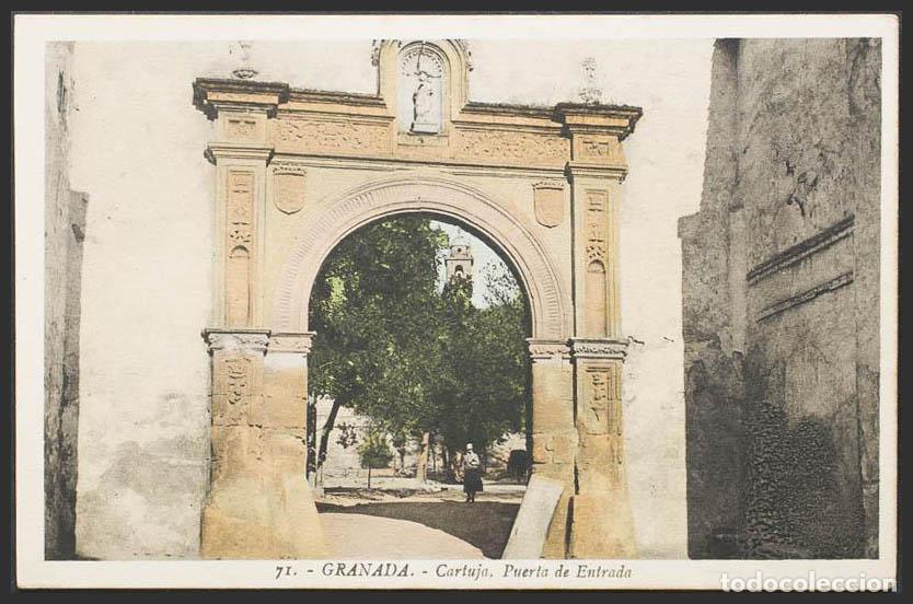 Postales: Granada. GRANADA. Cartuja. Puerta de entrada. - Foto 1