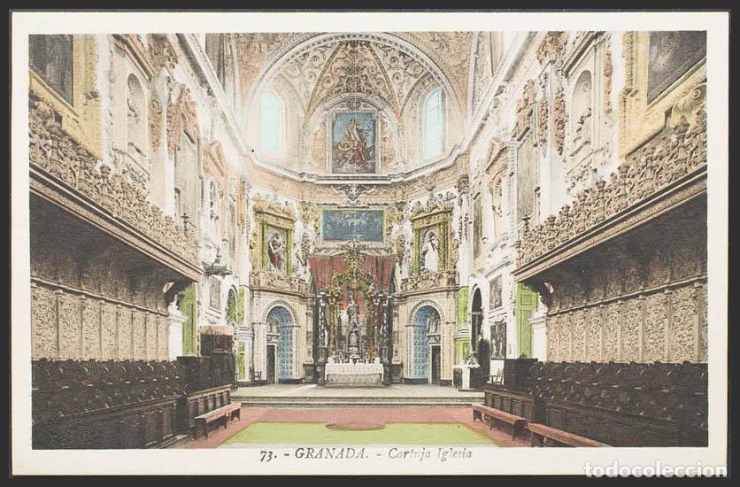 Postales: Granada. GRANADA. Cartuja. Interior de la Iglesia. - Foto 1