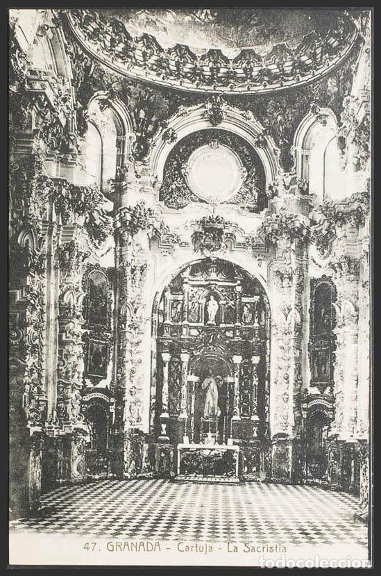 Postales: Granada. GRANADA. Cartuja. Sacrist&iacute;a. - Foto 1