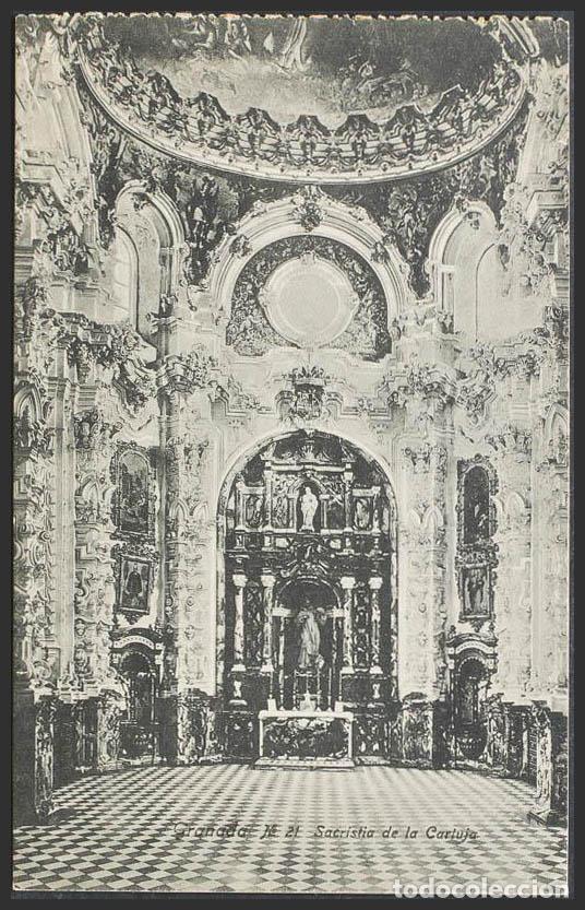 Postales: Granada. GRANADA. Cartuja. Sacrist&iacute;a. - Foto 1