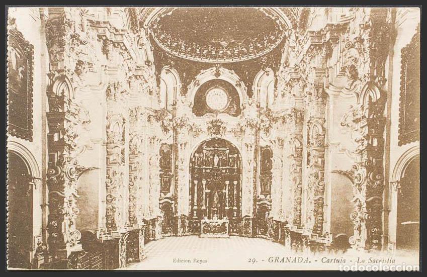 Postales: Granada. GRANADA. Cartuja. Sacrist&iacute;a. - Foto 1
