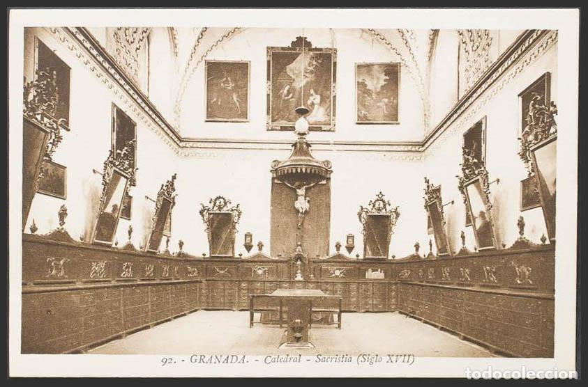 Postales: Granada. GRANADA. Catedral. Sacrist&iacute;a. - Foto 1