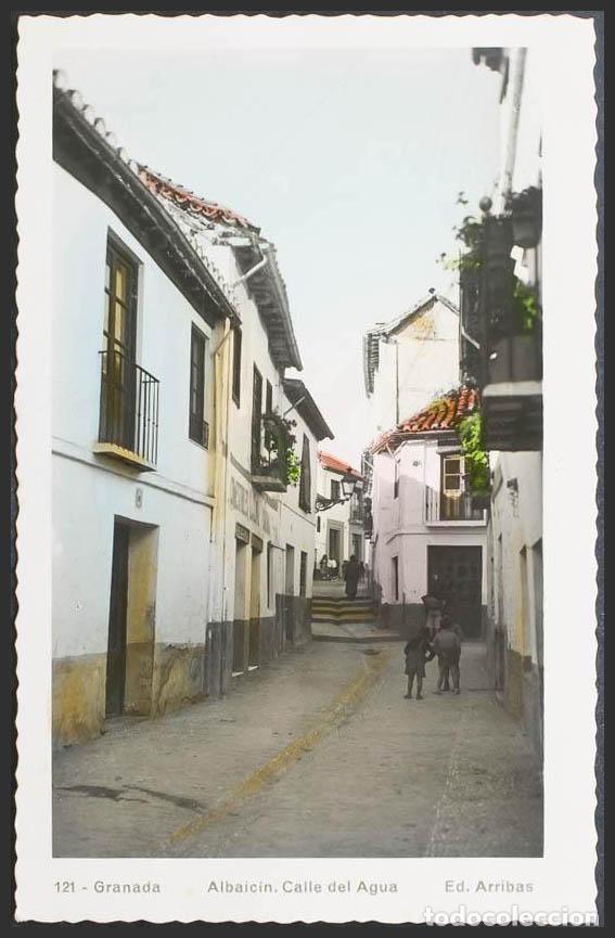 Postales: Granada. GRANADA. Albaic&iacute;n. Calle del Agua. - Foto 1