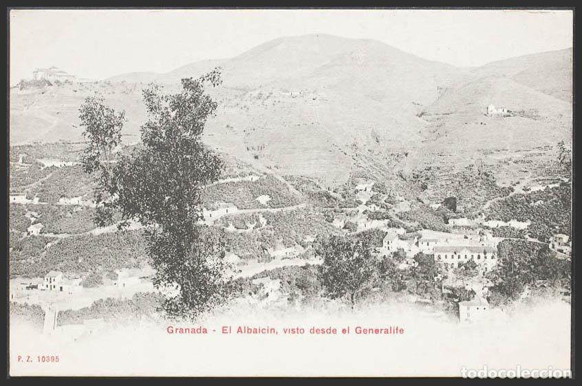 Postales: Granada. GRANADA. El Albaic&iacute;n visto desde en Generalife. - Foto 1