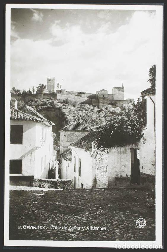 Postales: Granada. GRANADA. Calle de Zafra y Alhambra. - Foto 1