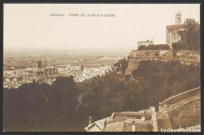 Postales: Granada. GRANADA. Vista parcial y Torre de la Vela. - Foto 1